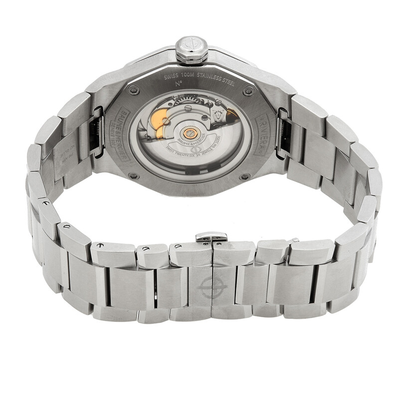 Baume et Mercier Riviera Automatic Black Dial Men's Watch 10621
