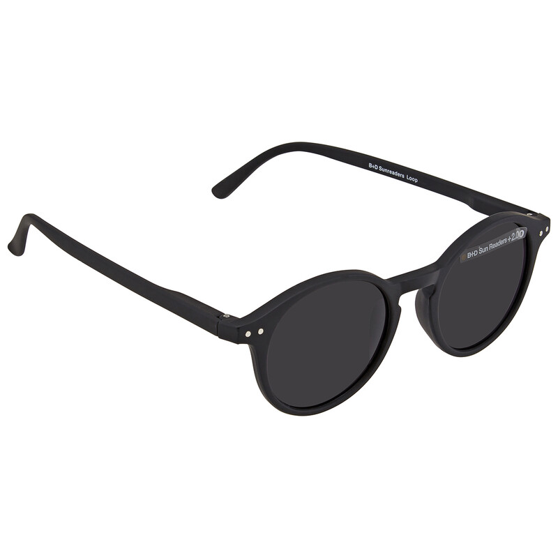 B+D Loop Sun Reader Round Unisex Eyeglasses 2290S-99-20 7730720013044 ...