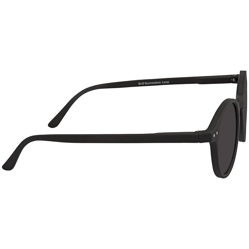 B+D Loop Sun Reader Round Unisex Eyeglasses 2290S-99-35 7730720013075 ...