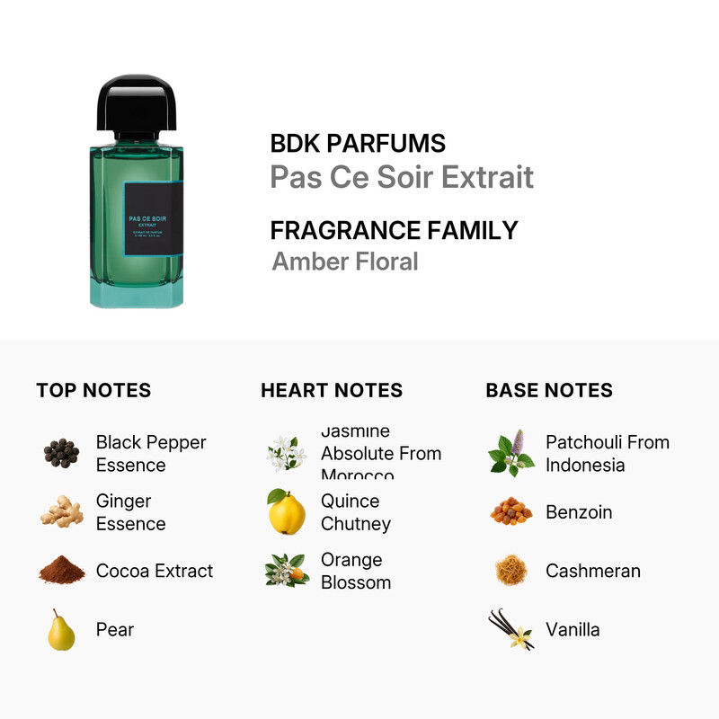 Bdk Parfums Pas Ce Soir Extrait de Parfum Spray 3.4 oz Fragrance