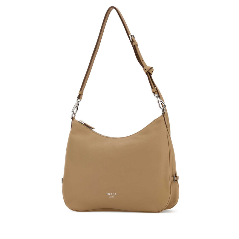 Prada Beige Leather Large Prada Fold Shopping Bag 1BC2882CYS F0036