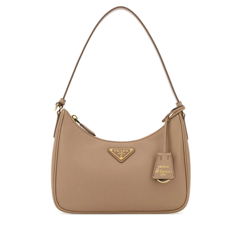 Prada Beige Leather Prada Re-Edition 2005 Shoulder Bag 1N204WNZV
