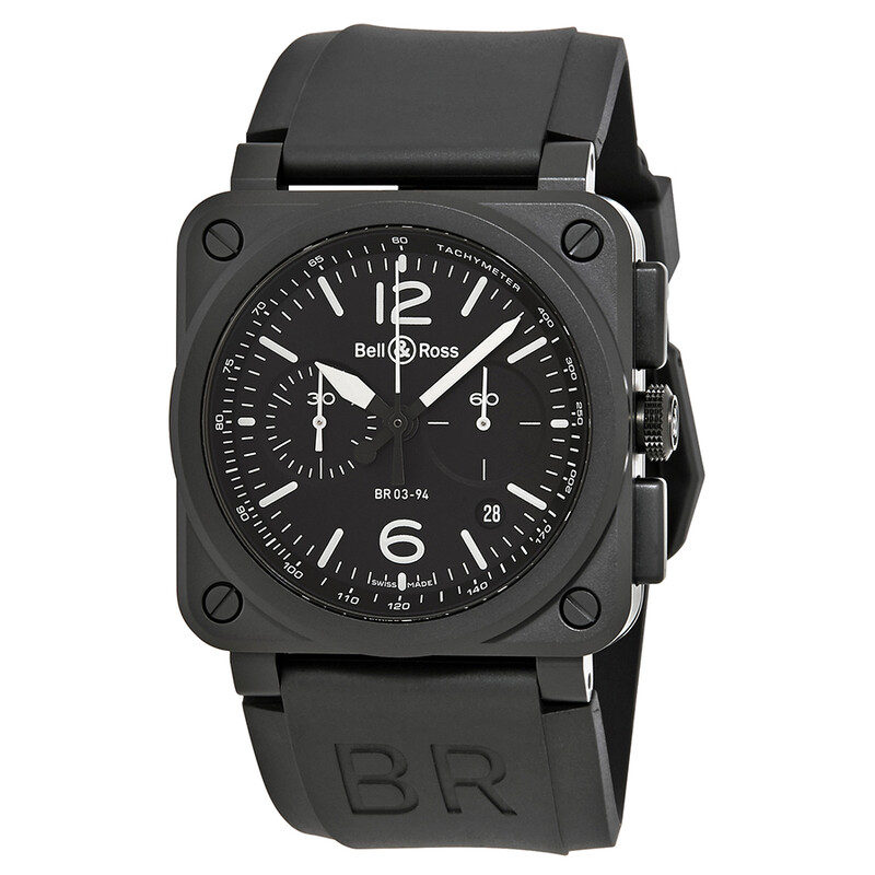 Bell And Ross Aviation Automatic Chronograph Men's Watch BR0394-BL