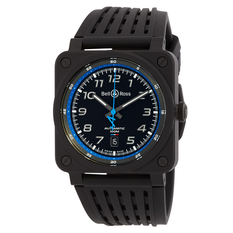 Bell And Ross BR 03-92 Alpine Automatic Crystal Black Dial Men's Bell And Ross BR 03-92 Alpine Automatic Crystal Black Dial Men's