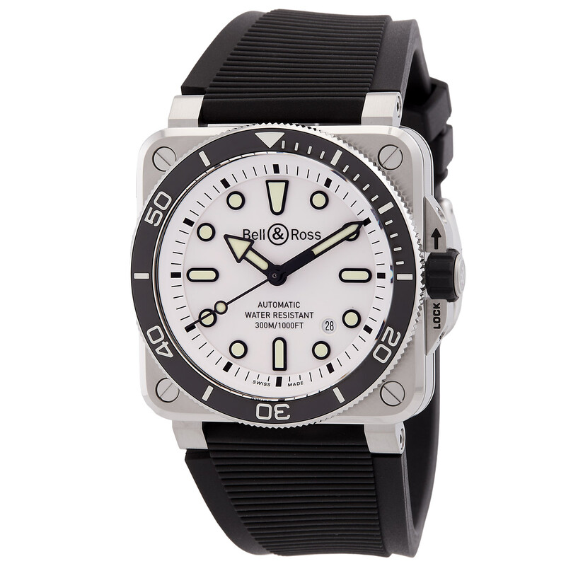 Bell And Ross BR-03 Diver Automatic White Dial Men's Watch