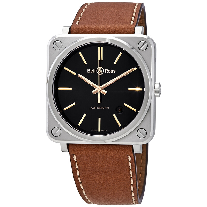 Bell And Ross Golden Heritage Automatic Black Dial Men's Watch