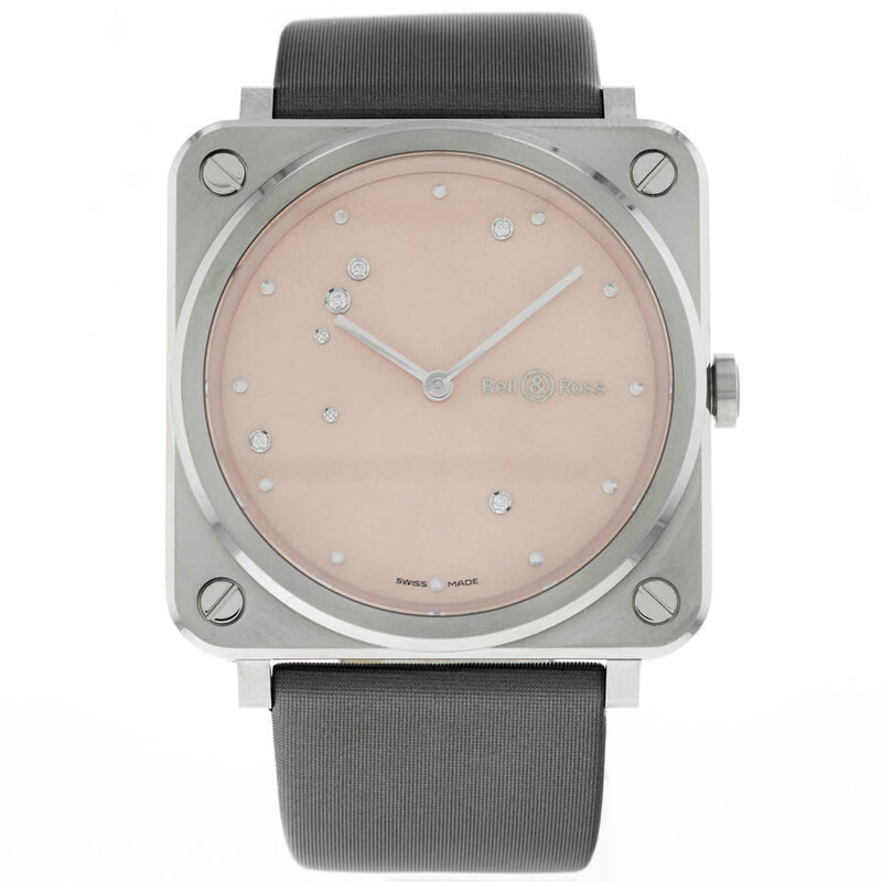 Bell And Ross Pink Diamond Eagle Quartz Ladies Watch BRS-EP-ST/SCR