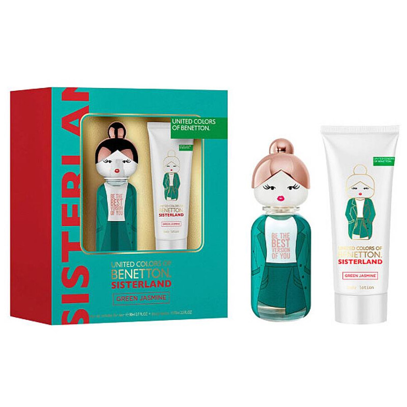 Benetton Ladies Sisterland Green Jasmine Gift Set Fragrances 8433982022425