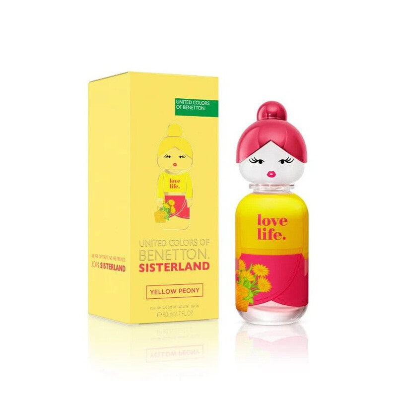 Benetton Ladies Sisterland Yellow Peony EDT 2.7 oz Fragrances