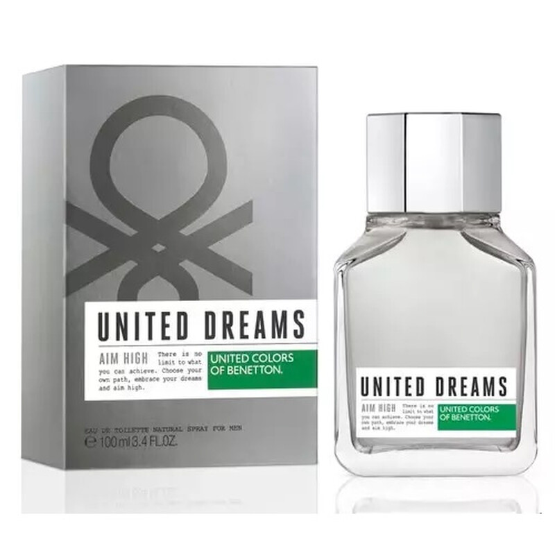 Benetton Men's United Dreams Aim High EDT Spray 3.4 oz (Tester) Fragrances 8433982002397