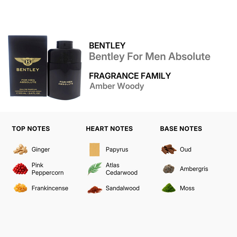 Bentley For Men Absolute / Bentley Fragrances EDP Spray 3.4 oz
