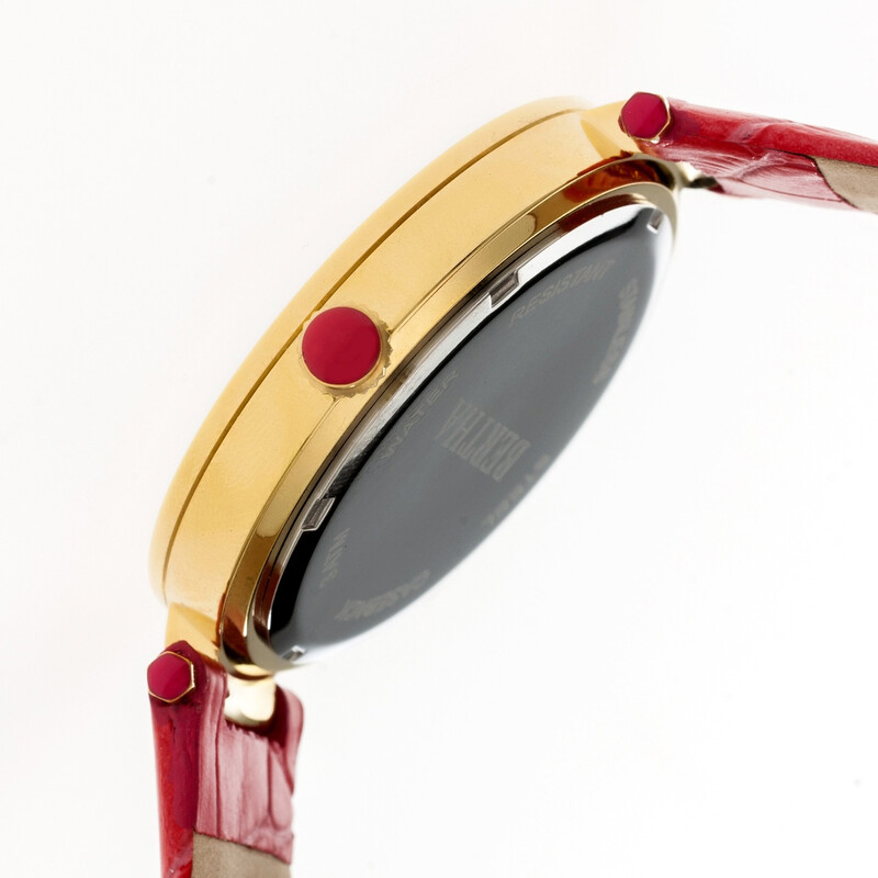 Bertha Camilla Crystal Black Chameleon Dial Ladies Watch 