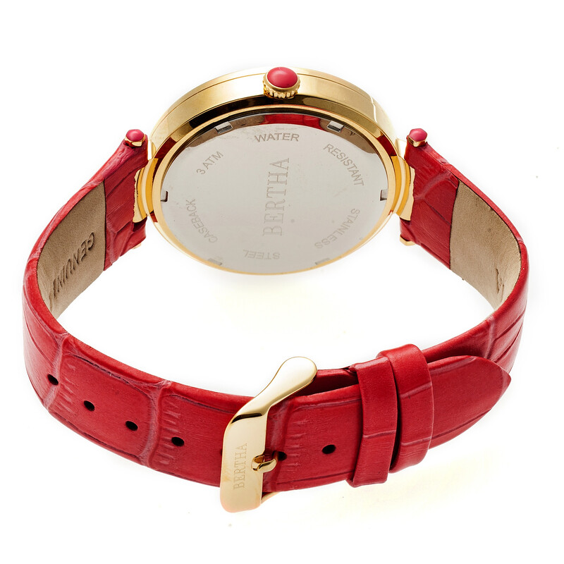 Bertha Camilla Crystal Black Chameleon Dial Ladies Watch  display picture 3