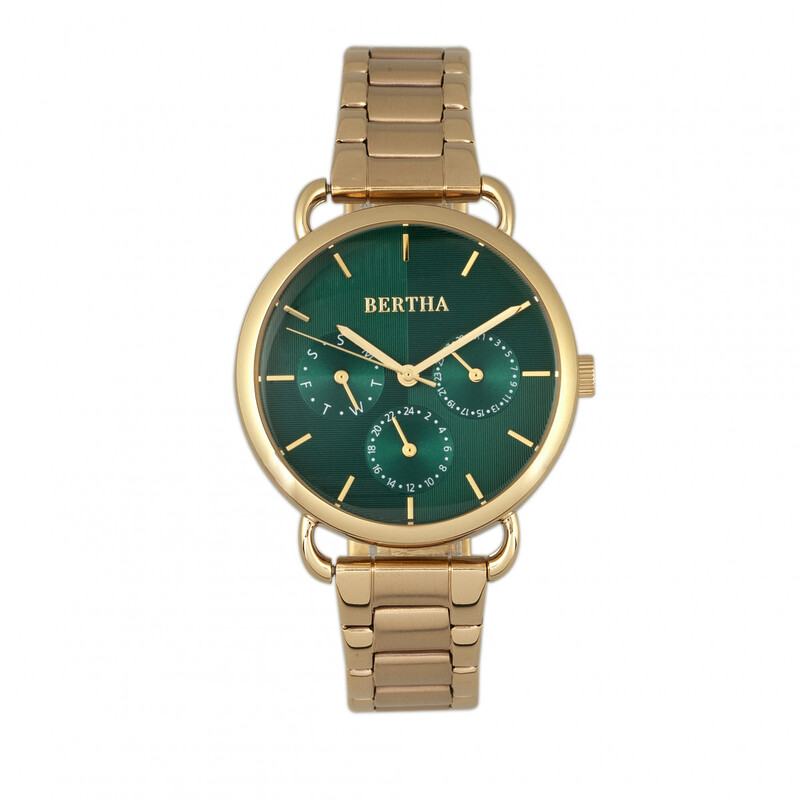 Bertha Gwen Green Dial Ladies Watch BR8302 847864165618  display picture 2