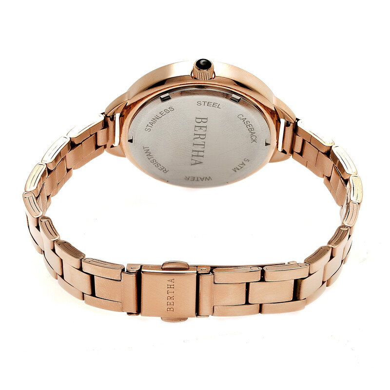 Bertha Madison Gold Dial Ladies Watch BR6703 847864151413  display picture 2