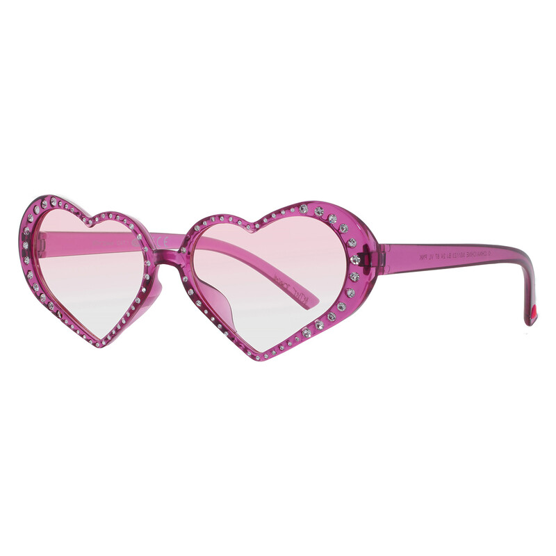 Betsey Johnson Pink Irregular Ladies Sunglasses 10267767.CGR