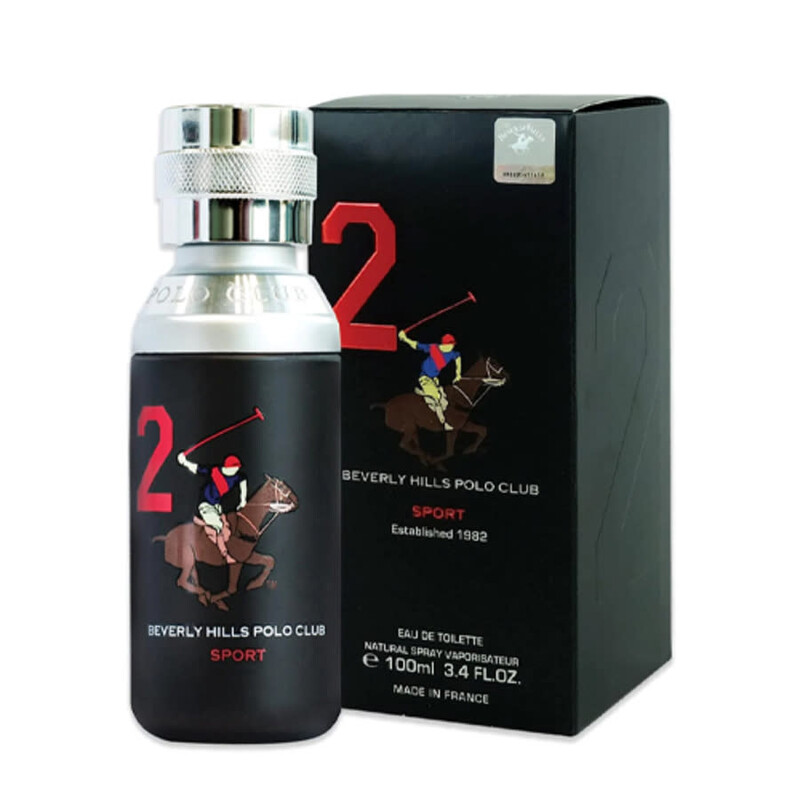 Beverly Hills Polo Club Men's No 2 EDT Spray 3.38 oz Fragrances 8718719850077