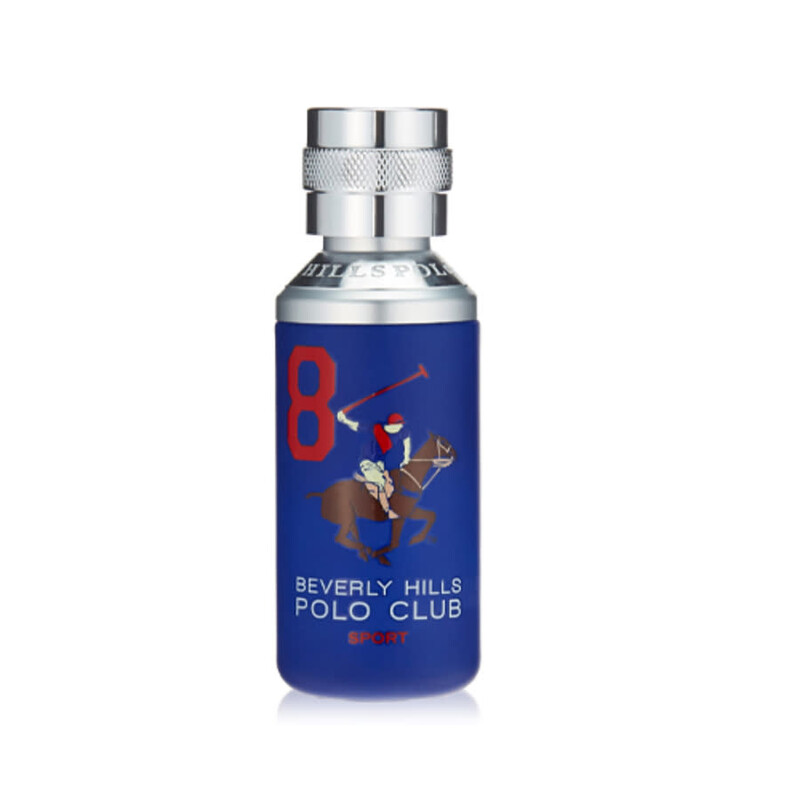 Beverly Hills Polo Club Men's No 8 EDT Spray 3.38 oz (Tester) Fragrances 0630452187564
