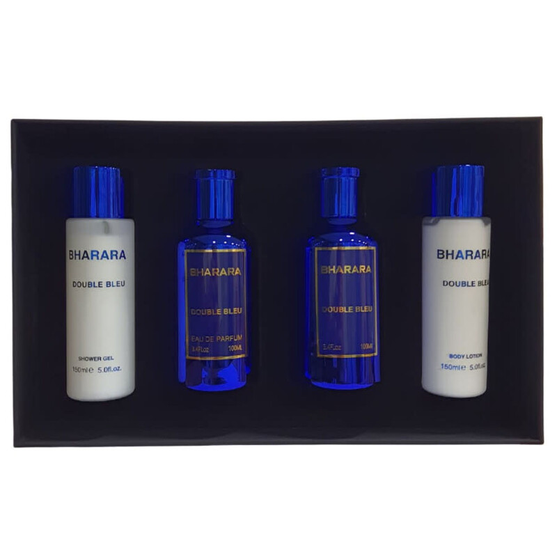 Bharara Men's Double Bleu Gift Set Fragrances 0019213947613