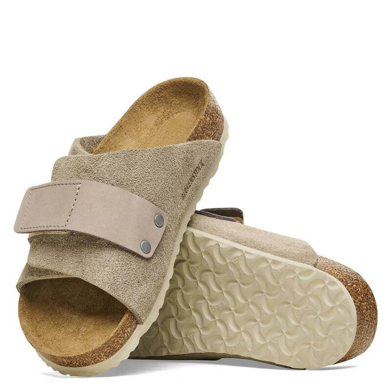 Birkenstock Kids Taupe Kyoto Slippers, Brand Size 32 (1 Kids