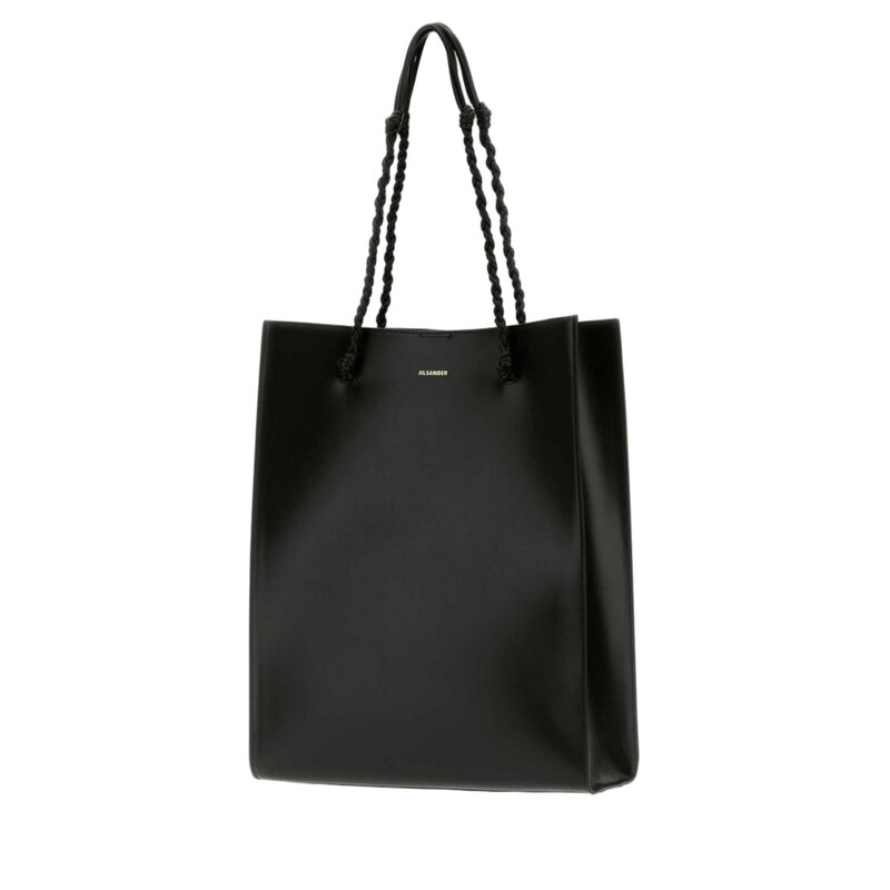 Jil Sander Black Leather Tangle Shopping Bag 001 Borse A Tracolla