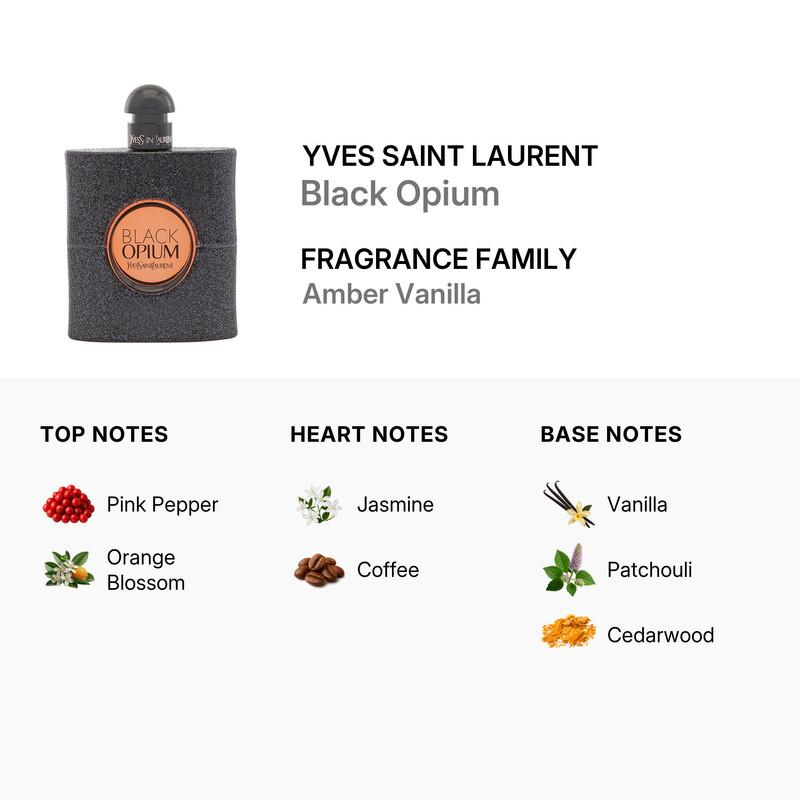 Yves Saint Laurent Black Opium / Ysl EDP Spray 3.0 oz (90 ml) (w