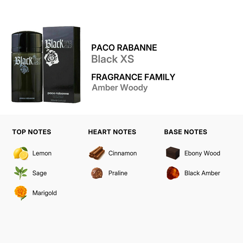 Paco Rabanne Black XS by Paco Rabanne for Men - 3.4 oz EDT Spray