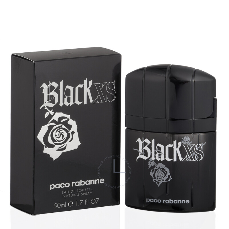 Black XS Men by Paco Rabanne Eau de Toilette Spray 1.7 Oz (50 Ml) (M)
