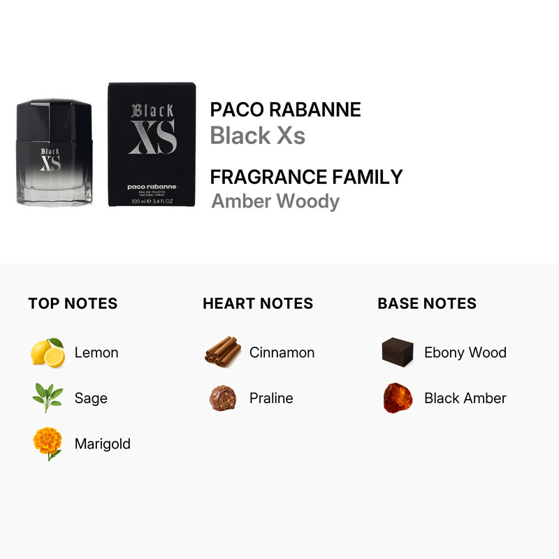 Paco Rabanne Black Xs Men / Paco Rabanne EDT Spray 3.3 oz (100 ml