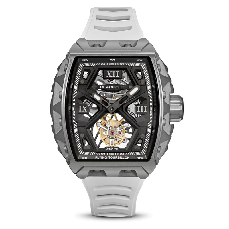 Blackout XP1 Tourbillon Hand Wind Black Dial Men's Watch