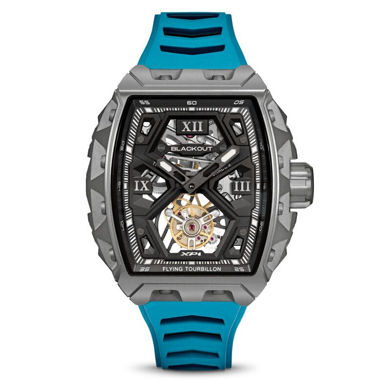 Blackout XP1 Tourbillon Hand Wind Black Dial Men's Watch