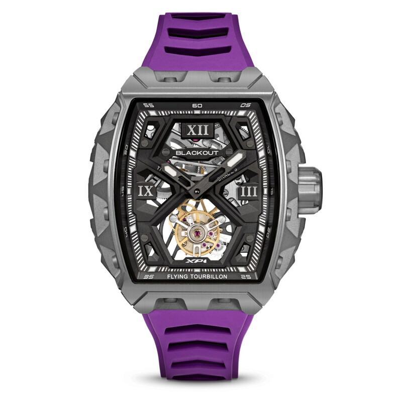 Blackout XP1 Tourbillon Hand Wind Black Dial Men's Watch