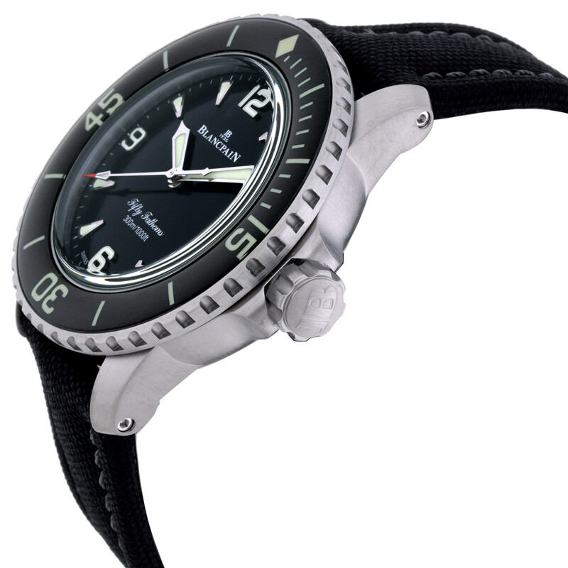 Blancpain Fifty Fathoms Automatic Black Dial Men's Watch 5010