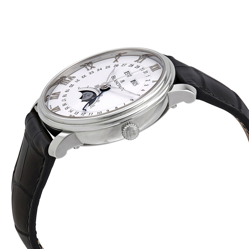 Blancpain Villeret Moonphase Automatic White Dial Men's Watch 6654