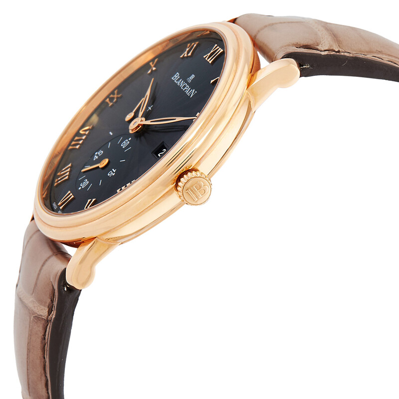 Blancpain Villeret Stamped Flinque Black Dial Automatic 18 Carat