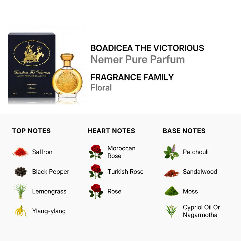Boadicea The Victorious Unisex Nemer Pure Parfum Spray 3.4 oz