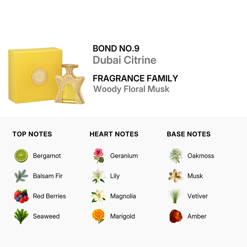 Bond No.9 Unisex Dubai Citrine EDP Spray 3.3 oz Fragrances