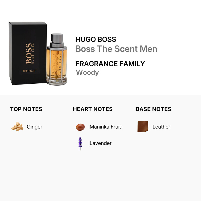 Hugo Boss Boss The Scent / Hugo Boss EDT Spray 1.7 oz (50 ml) (m