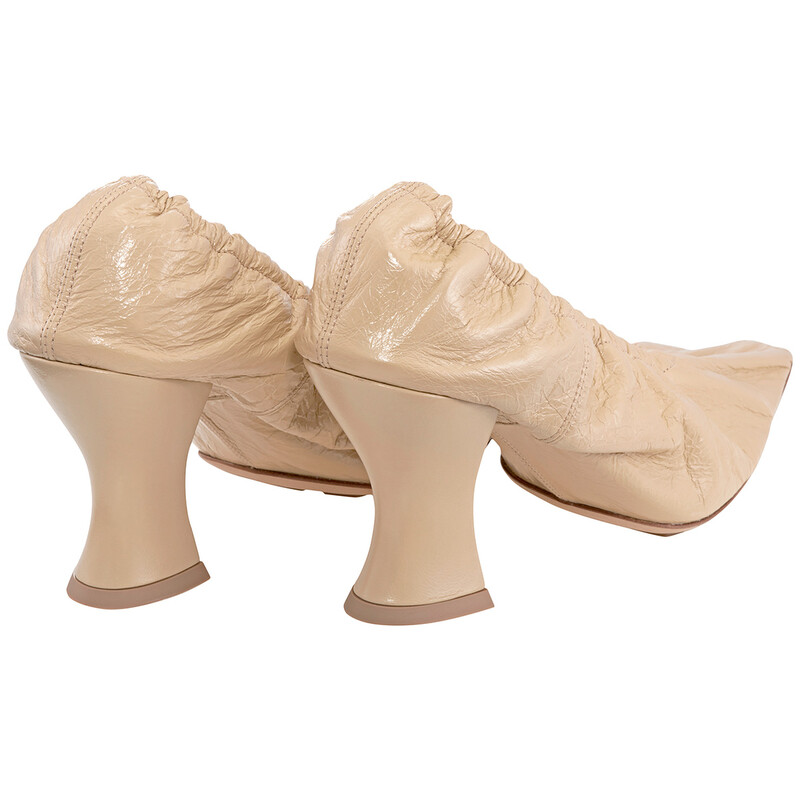 Bottega Veneta Beige Ladies Almond 75mm Pumps, Brand Size 38 ( US