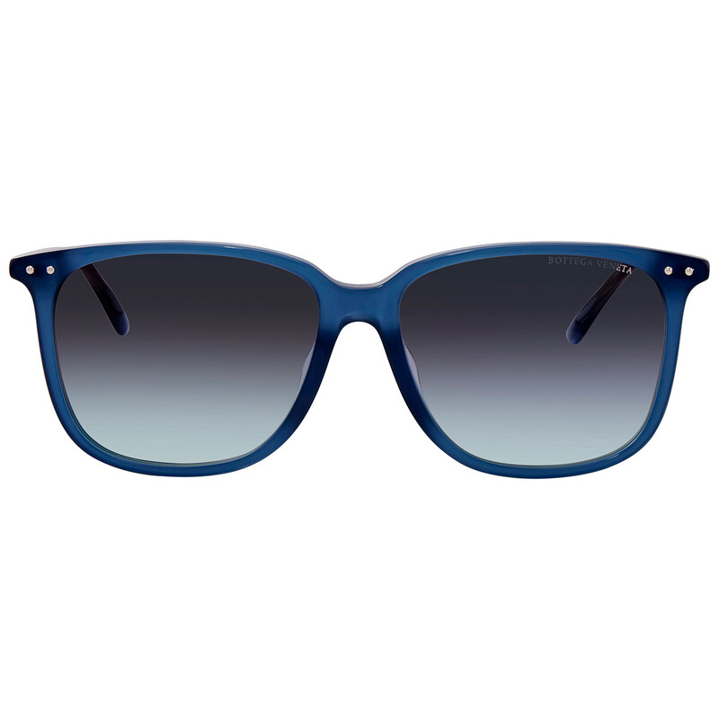 Bottega Veneta ブルーサングラス Bottega Veneta Blue Gradient Square Unisex Sunglasses BV0191SA 004