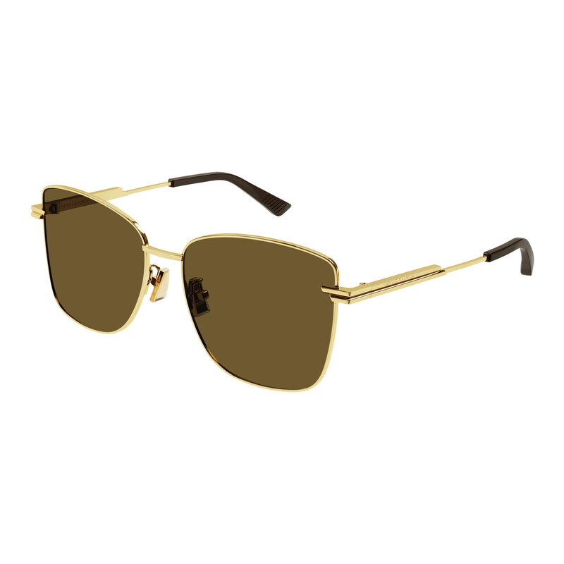 New Authentic Bottega Veneta Sunglasses BV 1237/S-002 Gold/Brown Bottega Veneta BV1237S Gold/Brown (002) Sunglasses | eBay main image 3