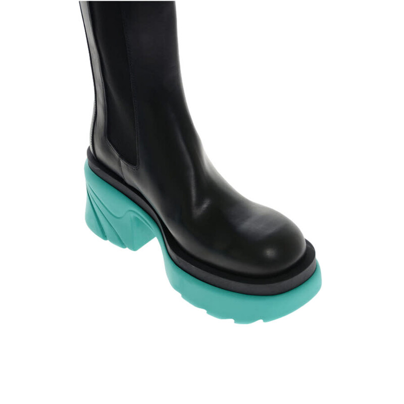 Bottega Veneta Flash High Chelsea Boots, Size 6 667149VBS501474