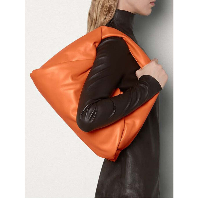 Bottega Veneta Ladies The Shoulder Pouch Bag - Light Orange 610524