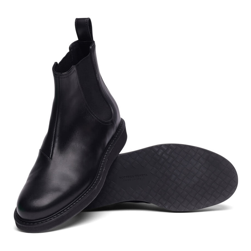 Bottega Veneta Men's Leather Combat Boots 548164VBLD21000 - Shoes