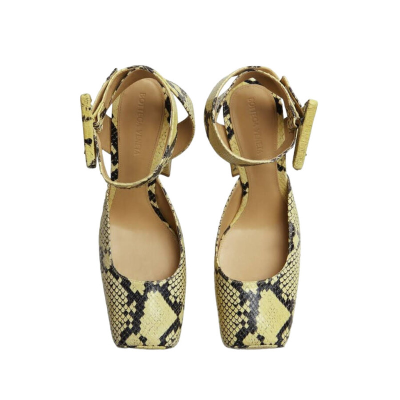 Bottega Veneta Tower Snakeskin-Print Pumps 690006V1T207279 - Shoes