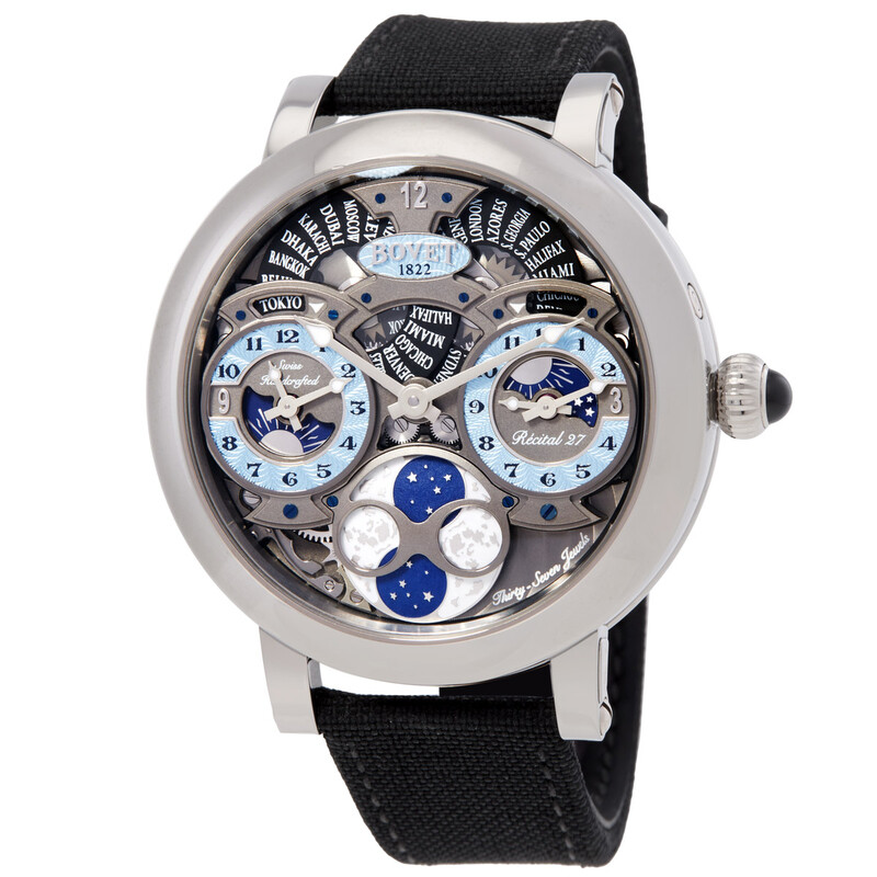 Bovet The Recital 27 Hand Wind Blue Dial Men's Watch R270014
