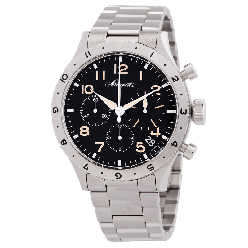 Breguet Type XX Chronograph Automatic Black Dial Men's Watch
