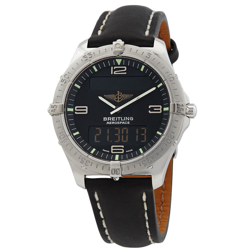 Breitling Aerospace Alarm Chronograph Quartz Analog-Digital Black
