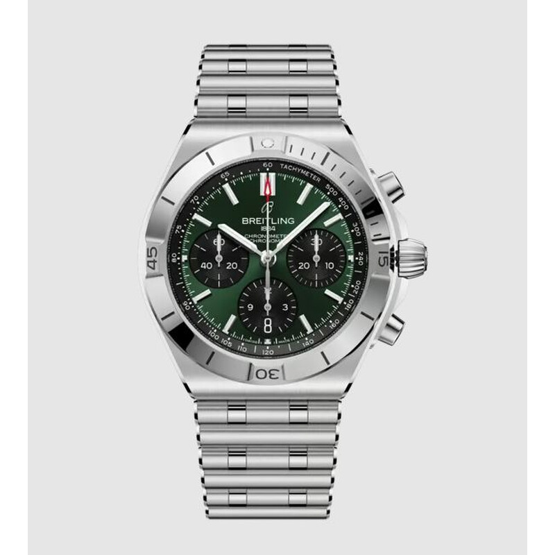 Breitling Chronomat Chronograph Automatic Chronometer Green Dial