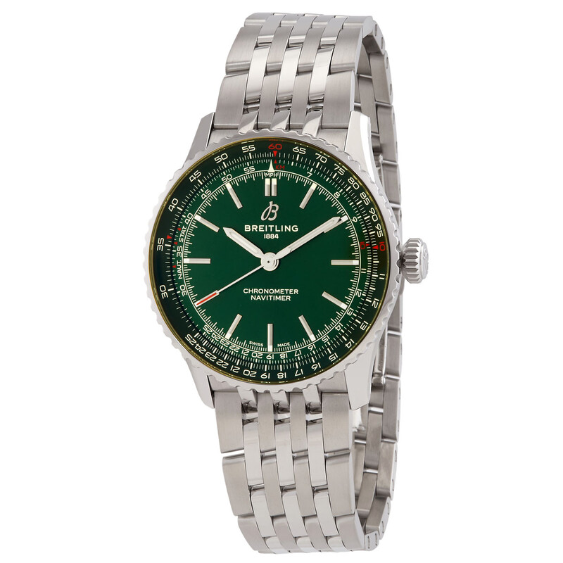 Breitling Navitimer Automatic 41mm Men's Watch Green Stainless